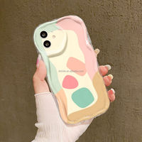 Coque de téléphone Design de nouveauté Coque de téléphone Graffiti colorée, adaptée à l'iPhone 16 15 Pro Max 14 13 12 Coque arrière de téléphone de style mat.