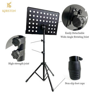 Atril de Música Profesional Premium con Logotipo Personalizado al por Mayor, Desmontable, Ajustable, Plegable, de Hierro y Plástico Resistente, Modelo KIRSTEN MS102 - Product Image 2