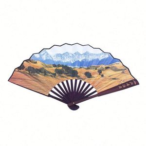 Abanico de Mano Plegable de Bambú Personalizado al por Mayor de 7, 8 y 10 Pulgadas con Funda - Product Image 3