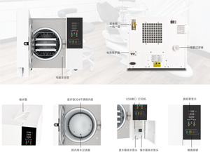 Dispositivo dentale sterilizzatore a vapore produttore di sterilizzazione Standard per <span class=keywords><strong>Autoclave</strong></span> 18L/23L con stampa integrata - Product Image 2