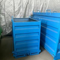 Bac à déchets basculant pour chariot élévateur, fabriqué en usine, pour la construction, trémie auto-basculante, bac auto-basculant
