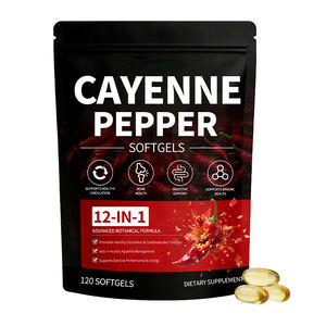 Cápsulas de Pimienta de Cayena al por Mayor, Promueven el Metabolismo y la Digestión, Suplementos Herbales, Cápsulas de Capsaicina de Pimienta de Cayena - Product Image 1