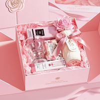 Boîte de papier cadeau d'anniversaire de luxe boîte cadeau de parfum de rouge à lèvres exquis boîte d'emballage en gros 3d créatif