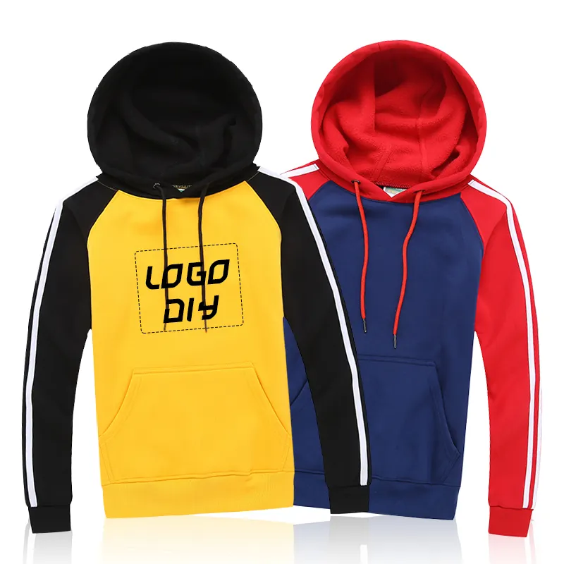 प्राकृतिक सीवीसी कपड़े शुद्ध कपास स्वेटर hoodies पुरुषों के आकार से अधिक hoodies आकस्मिक खेल hooded sweatshirts