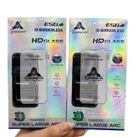 Verre trempé transparent 3D entièrement couvrant pour coque iPhone 18 Pro Max, sans bords noirs, cadre incurvé large, antichoc, protecteur
