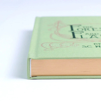 Impression de livres de romances avec couverture en tissu et tranche pulvérisée, impression personnalisée pour auto-édition, livre de roman à couverture rigide