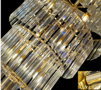 Accessoires de mariage tendance, lustre de mariage à 7 étages de 140 cm, lampe suspendue, décorations de plafond pour mariage, lustre en cristal LED