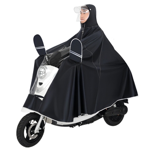 Vente flash : imperméable imperméable, poncho en tissu Oxford épais et durable, taille unique, respectueux de l'environnement, pour moto et vélo électrique - Product Image 1