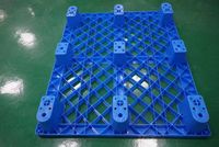 Palettes de blocs en plastique HDPE écologiques 1000*800*140mm Entrée à 4 voies à simple face pour une utilisation en entrepôt industriel en vente