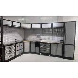 Pjt PJTTC-01 संयुक्त गैरेज टूल छाती 72 इंच ओम वर्कबेंच 3 दराज मॉड्यूलर कैबिनेट सिस्टम धातु निर्माण 300 किलोग्राम भार - Product Image 4