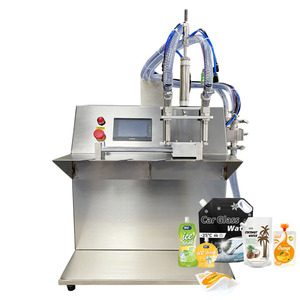 Machine de remplissage semi-automatique à 2 têtes de 5000 ml pour jus, boissons, liquide de lavage, détergent, sachet à bec verseur, prix d'usine - Product Image 4