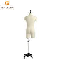 Beifuform torse couture mannequin mâle demi-corps taille 92A fibre de verre mannequin d'affichage mannequin hommes modèle couture robe forme