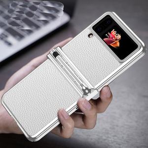 Funda de teléfono galvanoplastia para <span class=keywords><strong>Samsung</strong></span> galaxy <span class=keywords><strong>Z</strong></span> <span class=keywords><strong>flip</strong></span> 4 5G, carcasa con bisagra con ranura para bolígrafo para Galaxy <span class=keywords><strong>Z</strong></span> <span class=keywords><strong>flip</strong></span> <span class=keywords><strong>3</strong></span> - Product Image 3