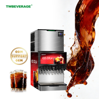TWBEVERAGE Machine à soda professionnelle avec machine à glaçons pour hôtel et restaurant