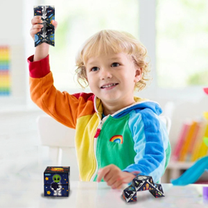 OEM Tùy Chỉnh Chuyên Nghiệp Từ Ma Thuật Infinity Cube <span class=keywords><strong>3D</strong></span> Hình Dạng Chuyển Biến Hình Học Câu Đố Căng Thẳng Cứu Trợ Fidget Đồ Chơi - Product Image 5
