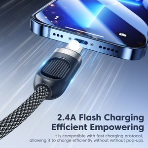 <span class=keywords><strong>สาย</strong></span><span class=keywords><strong>ชาร์จ</strong></span> Toocki Safe พร้อมชิป Smart Shunt ในตัว รองรับการชาร์จเร็ว 60W PD แบบ USB-<span class=keywords><strong>C</strong></span>-L ช่องเสียบคู่ สำหรับการใช้งานร่วมกัน - Product Image 2