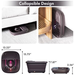 Su Jetleri ve Müzik Fonksiyonlu Katlanabilir Ayak <span class=keywords><strong>Spa</strong></span> Masaj Aleti, Ayak Banyosu Masajı ve Rahatlama İçin - Product Image 3
