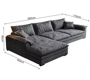 Canapé modulaire sectionnel moderne pour salon, ensemble de canapés modulaires en forme de L - Product Image 2