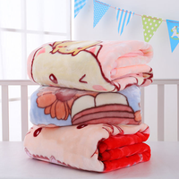 Couverture de lit en flanelle polaire pour bébé, personnalisable, de haute qualité, en coton doux et polyester imprimé, pour toutes les saisons, Baer Cute Children
