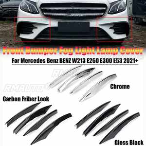 4 Piezas para Mercedes Benz W213 E260 E300 E53 2021+ Cubierta de Luz Antiniebla Delantera Embellecedor Divisor de Luz Antiniebla Piezas Exteriores de Estilismo - Product Image 1