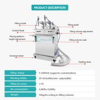 Machine de remplissage semi-automatique pour huiles, eaux, produits chimiques, cosmétiques, bières et jus