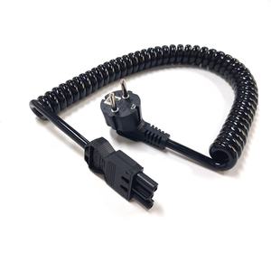 Câble d'extension rétractable en spirale avec prise mâle ST vers prise Schuko CEE 7/7 à 3 broches, cordon d'alimentation - Product Image 4