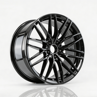 Velg YQ New E46 M3 CSL E36 E38 E39 F10 F30 5x120 18 Inch Aluminium Alloy Casting Matte Black Rim Rolling Multi Spoke