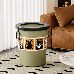 Style médiéval créatif multifonctionnel anti-poussière poubelle seau de stockage poubelles poubelle poubelle poubelle - Product Image 3