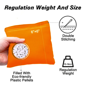 Túi Vải Cao Cấp Cho Bảng Lỗ Ngô Với 8 Túi Đậu Túi Đậu Bằng Gỗ Toss Trò Chơi Đồ Chơi Montessori - Product Image 2