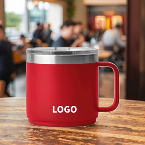 Tại Gói Hiện Đại Thép Không Gỉ Cốc Cà Phê Đôi Tường Cách Nhiệt Cho Nóng Đồ Uống Lạnh Phun Tráng Cốc Nước Thoải Mái Xử Lý - Product Image 1