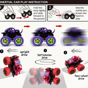 Vehicle Toy Wholesale Hot Monster Truck <b>Push</b> Back <b>Car</b> Toy for Children Cheap Friction Toy Vehicle Miniatures Met <b>Car</b> - Product Image 2
