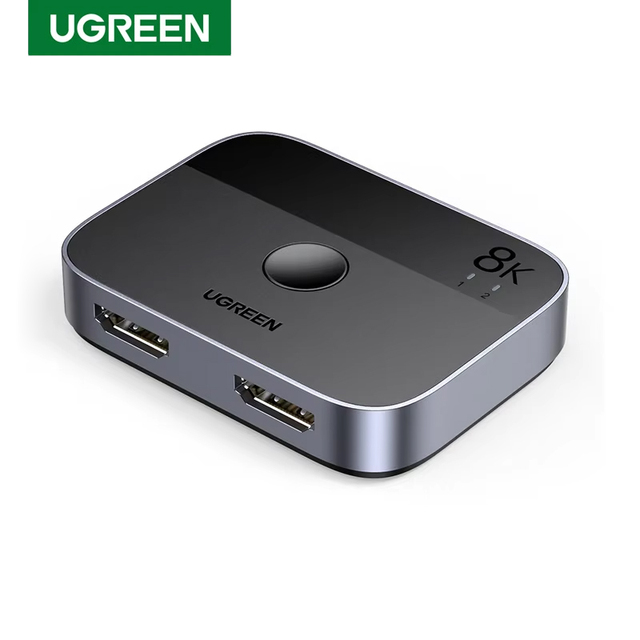 UGREEN HDMI 2.1 Splitter Switch 8K 60Hz 4K120Hz 2 in 1 out for TV Xiaomi Xbox Series X PS5 HDMI compatible Monitor HDMI Switcher