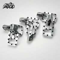 Repose-pieds en aluminium CNC de 62 mm de large, anodisés bleus, avec clous antidérapants, kit de performance pour moto tout-terrain Surron Light Bee X Ultra Bee