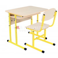 Ensemble scolaire individuel de haute qualité mobilier scolaire siège unique chaise de bureau d'étudiant chaise de salle de classe et bureau