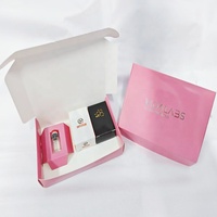 Boîte d'Expédition Rose Personnalisée Pliable pour Petites Entreprises, Emballage pour Flacons Peptidiques de 3 ml et Étiquettes