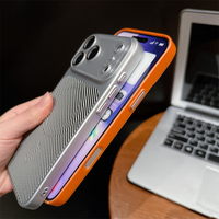 Funda Magnética de Lujo para Teléfono con Textura de Fibra de Carbono para iPhone 17 Air 16 15 14 Pro con Lente de Vidrio y Carga Inalámbrica