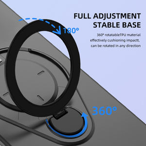 Funda para Teléfono Popular, Resistente a Impactos y Elegante, con Anillo Metálico Duradero que Permite la Carga Inalámbrica Magnética para <span class=keywords><strong>iPhone</strong></span> 17 16 Pro Max Air - Product Image 4