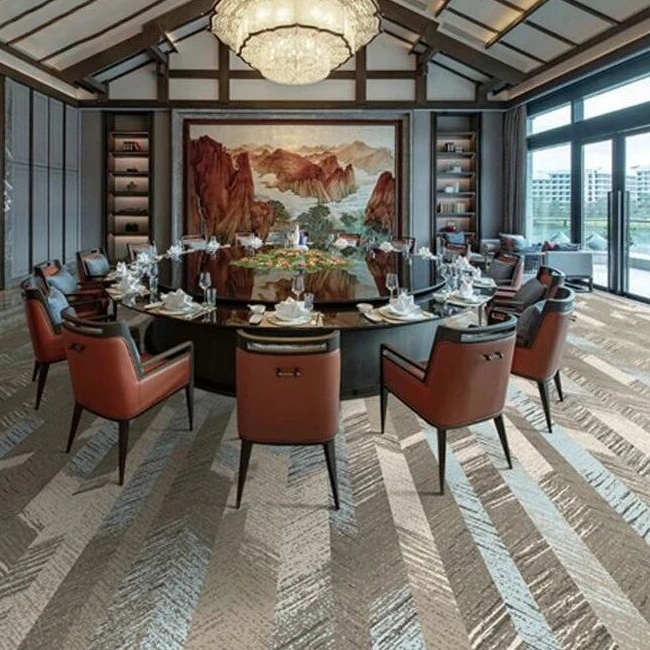 Pet Friendly Anti-Bacteria Non-Slip 80%Wool 20%Nylon Tufted Eco-Friendly Banquet Hall Carpet Jute Backing for Hotel Axminster