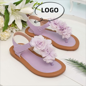 Sandales plates d'été personnalisées avec logo, à nœud, pour filles, taille 23-36 - Product Image 6