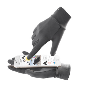 Boton Winter Outdoor Touchscreen <b>Gloves</b> Brushed Lycra Running <b>Warm</b> <b>Gloves</b> Unisex Adult Bicycle <b>Gloves</b> - Product Image 2