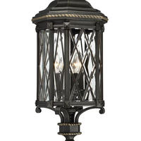 Lampe de poteau de jardin LED imperméable de style européen antique à haut lumen pour la décoration de jardin et de pelouse