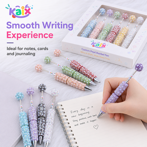 Penne Gel KAIX Premium con Perle di Cristallo da 0,5mm, Scrittura Fluida, Inchiostro Non Sbavabile, Ideali per Regali Scolastici - Product Image 5