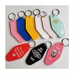 Personalized Design Custom logo Keychains Wholesale Rooms Vintage Motel Keychains - Product Image 5