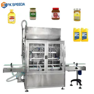 FK-SPEEDA factory price Fully Automatic plastic bottle car products industry motor oil filling machine