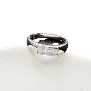 Luxury Jewelry Supplier Premium Men's Jewelry 925 Silver Engagement Valentine's Day Gift 0.3ct Moissanite Rhodium <b>Ring</b> - Product Image 1