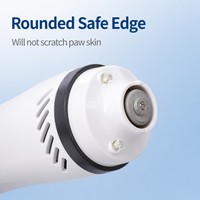 Lime à ongles rechargeable pour chien avec aérations de refroidissement pour garder le moteur au frais pendant l'utilisation, soin des ongles sans désordre pour chiens et chats, kit de soin des ongles