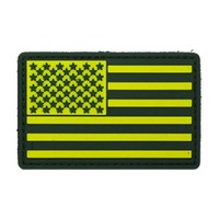 Patchs tactiques drapeau américain 3D en PVC avec crochet pour sacs à dos de randonnée, gilets de chasse, équipement d'aventure en plein air