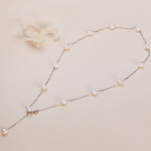 Collier en perles de riz d'eau douce avec pendentif tête de léopard en cuivre plaqué or véritable, bijoux élégants, vente en gros à Zhuji - Product Image 2