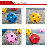 Mini ballon de football en PU souple, design personnalisé, anti-stress, en PVC gonflable, pour sports de plein air et plage