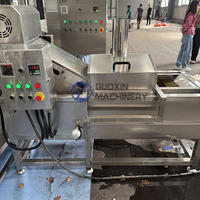 Ligne de production continue de filets de poulet frit, ligne de production d'aliments frits, machine à frire les chips de poulet